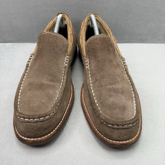 UGG Via Ponte Mens Size 9.5 Loafers Brown Suede‎ Slip-On Comfort Lined Slippers main image 4